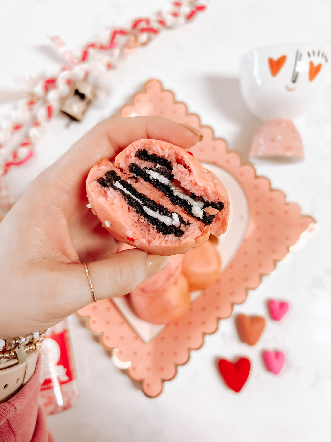 valentine fried Oreos