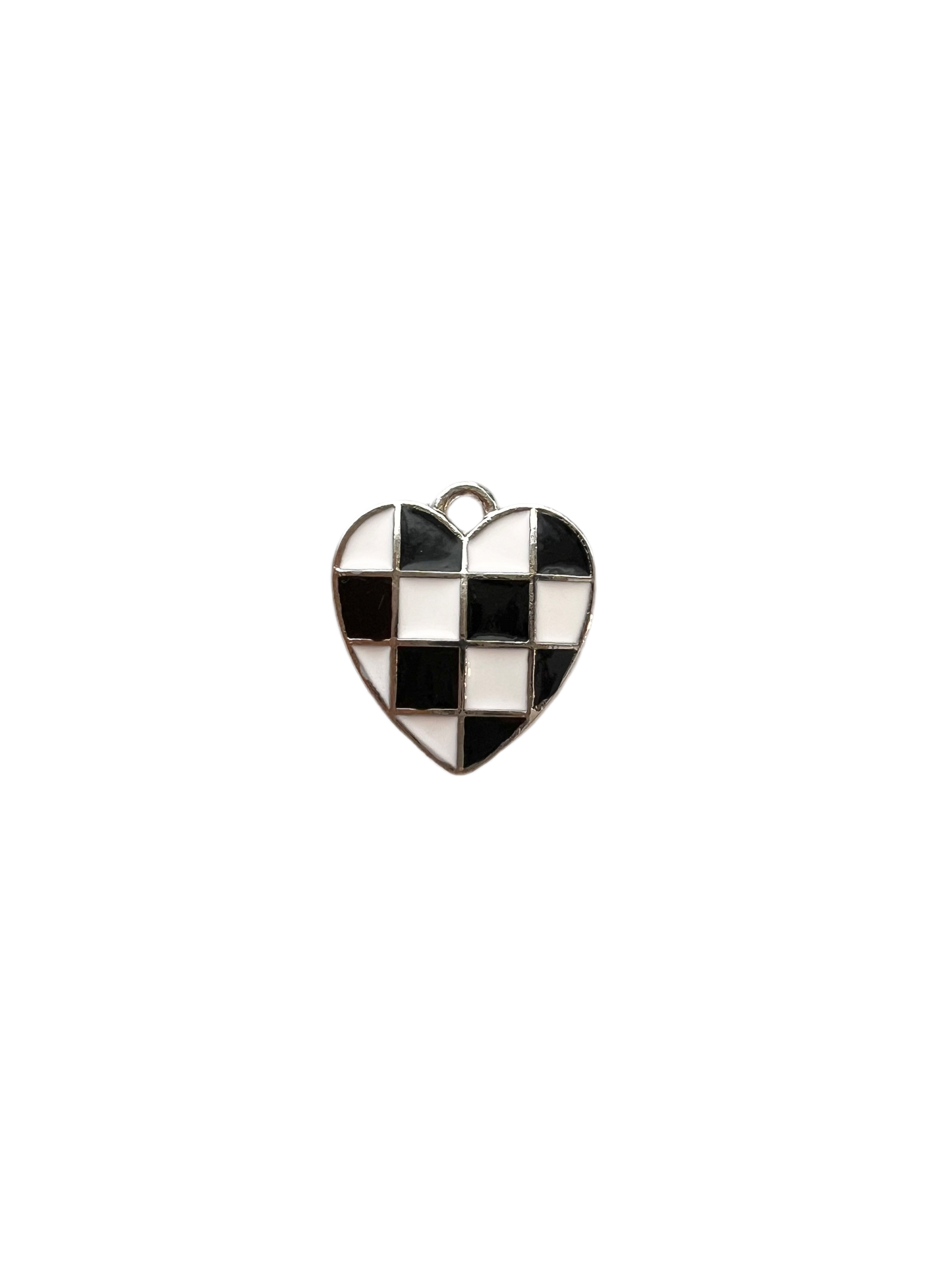 Checkered Heart - Black